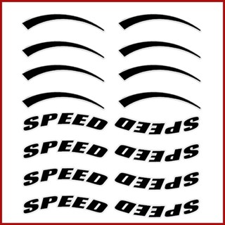 สติกเกอร์ตัวอักษร 8 ชิ้น สําหรับตกแต่งขอบล้อยางรถยนต์
