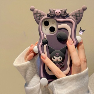 เคสโทรศัพท์มือถือ ซิลิโคน ลายการ์ตูนคุโรมิน่ารัก สําหรับ iPhone 14promax 13 12pro 11