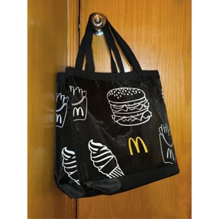 Mcdonalds Merchandise กระเป๋าช้อปปิ้ง ผ้าแคนวาส ทรงโท้ท ขนาดเล็ก พับได้ น้ําหนักเบา เป็นมิตรกับสิ่งแวดล้อม