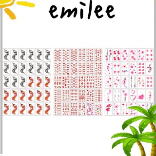 Emilee สติกเกอร์รอยสักชั่วคราว กันน้ํา ติดทนนาน 30 ชิ้น/เซต