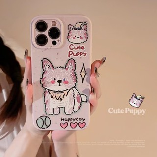 เคสโทรศัพท์มือถือ กันลื่น ลายการ์ตูนลูกสุนัขน่ารัก สําหรับ iPhone 13 12 PROMAX XS 13 PROPHONE 14 78 PLUS 14 PROMAX 14