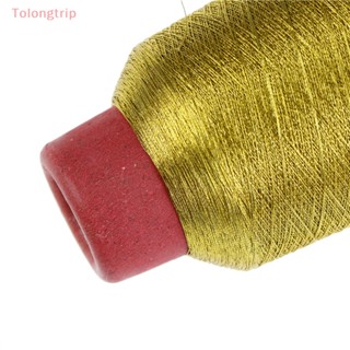 Tolongtrip&gt; ด้ายเย็บปักถักร้อย สีทอง เงิน 3000 เมตร สําหรับคอมพิวเตอร์