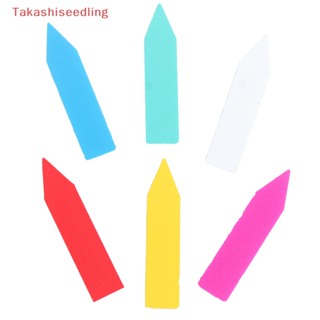 (Takashiseedling) ป้ายชื่อต้นไม้ พลาสติก หลากสี 5x1 ซม. 100 ชิ้น