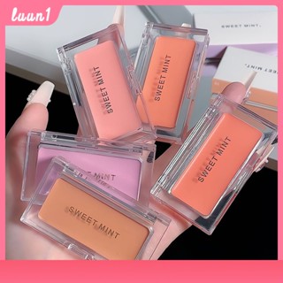 Sweet Mint Monochrome Blush Cream ช่วยเพิ่มสีผิว, ปรับแต่งหน้า, กันน้ำและกันเหงื่อ, แต่งหน้าติดทนนาน, Fake Plain Face cod