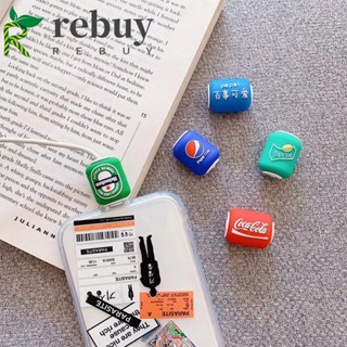 Rebuy ตัวถนอมสายชาร์จโทรศัพท์มือถือ รูปเครื่องดื่ม ลายการ์ตูน