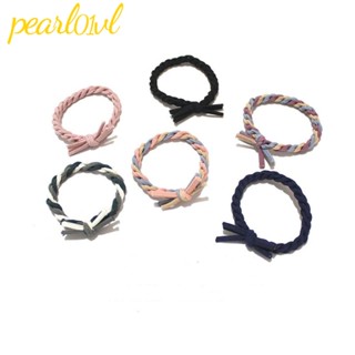 Pearl01 ยางรัดผม แบบหนา ทอมือ อุปกรณ์เสริม