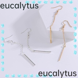 Eucalytus1 ต่างหูระย้า โลหะผสม สีเงิน สีทอง คุณภาพสูง สําหรับผู้หญิง