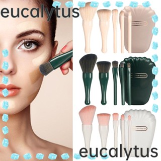 Eucalytus1 ชุดแปรงแต่งหน้า แปรงอายแชโดว์ แบบพกพา ทําความสะอาดง่าย