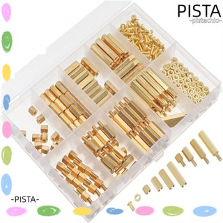 Pista น็อตสกรู หกเหลี่ยม ทองเหลือง M2.5 ตัวผู้ ตัวเมีย สีทอง สําหรับเมนบอร์ด PCB DIY 280 ชิ้น