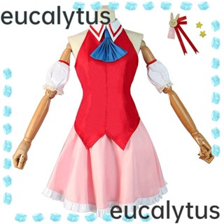 Eucalytus1 ชุดเดรสกระโปรงคอสเพลย์ โพลีเอสเตอร์ ลายอนิเมะ Lolita น่ารัก สําหรับเด็กผู้หญิง ไซซ์ L-XXXL