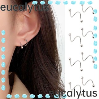 Eucalytus1 ต่างหูเกลียว แบบเกลียว ของขวัญ 5 คู่