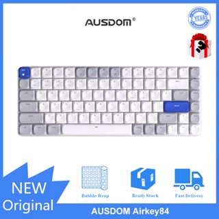 Ausdom Airkey84 คีย์บอร์ดไร้สาย บลูทูธ สามโหมด