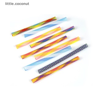 [little.coconut] ของเล่นสปริง แบบโต้ตอบ พับได้ หลากสี สําหรับสัตว์เลี้ยง แมว 5 ชิ้น