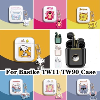 【ส่วนลด】เคสหูฟัง แบบนิ่ม แบบใส ลายการ์ตูน สําหรับ Basike TW11 TW90 TW11 TW90