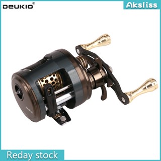 Aks DEUKIO 11 + 1 แบริ่งกลมโปรไฟล์ Baitcast Reel Light Lure Casting Reel สําหรับสตรีมเทราท์ตกปลามือซ้าย / ขวา