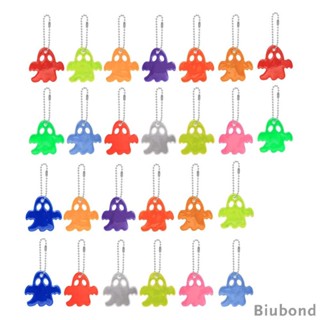 [Biubond] พวงกุญแจ จี้ป้ายแท็ก สะท้อนแสง 13 สี 26 ชิ้น สําหรับกระเป๋าเป้สะพายหลัง ปาร์ตี้ฮาโลวีน