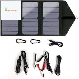 30w 20V กระเป๋าพับ พลังงานแสงอาทิตย์ Monocrystalline ซิลิโคน Dual USB แผงชาร์จพลังงานแสงอาทิตย์ กระเป๋าพับ