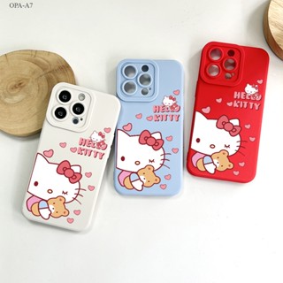 OPPO A7 A5S A12 A9 A5 A31 A3S A12E A53 A33 A15 A15S A16 A16S A93 A76 A36 A96 A57 A77S 2020 2022 Kitty Cat เคส