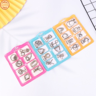 Newbaby เกมปริศนา Montessori IQ Mind Brain Teaser ของเล่นเสริมการเรียนรู้ สําหรับเด็ก และผู้ใหญ่ 8 ชิ้น ต่อชุด