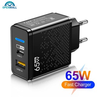 Openmall อะแดปเตอร์ชาร์จแล็ปท็อป 65W GaN PD 33W USB Type C แบบพกพา G9R5