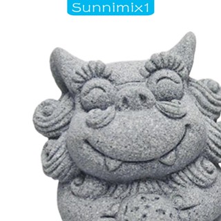 [Sunnimix1] ฟิกเกอร์รูปปั้นสิงโต หินแกะสลัก สําหรับตกแต่งตู้น้ําชา ทางเข้า