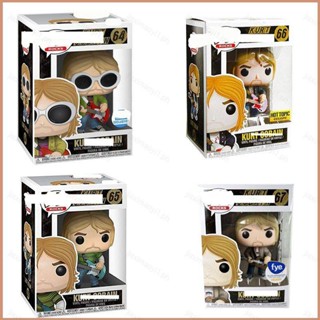 23 FUNKO POP Kurt Cobain ฟิกเกอร์แอกชัน โยกยอดนิยม พร้อมกีตาร์ โมเดลตุ๊กตา ของเล่น สําหรับเด็ก ของขวัญ ของสะสม