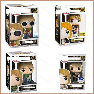 23 FUNKO POP Kurt Cobain ฟิกเกอร์แอกชัน โยกยอดนิยม พร้อมกีตาร์ โมเดลตุ๊กตา ของเล่น สําหรับเด็ก ของขวัญ ของสะสม