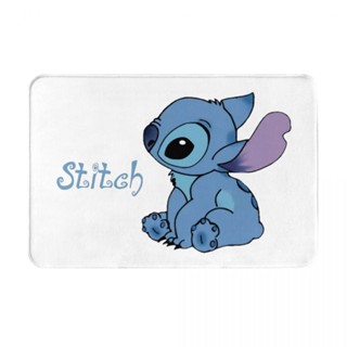 พรมเช็ดเท้า ผ้าสักหลาด กันลื่น ดูดซับน้ํา แห้งเร็ว ลาย Stitch ขนาด 16x24 นิ้ว สําหรับห้องน้ํา