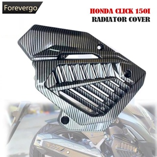 Forevergo ฝาครอบหม้อน้ํารถจักรยานยนต์ คาร์บอนไฟเบอร์ สําหรับ Honda Click 125i 150i 125 V2 T3U9