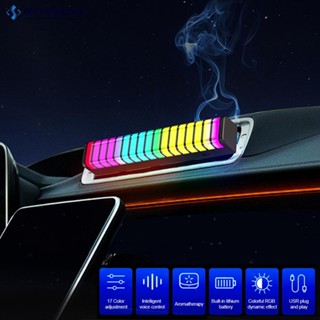 Secretspace โคมไฟ LED 17 RGB 3D 10 โหมด ปรับได้ D2K9 สําหรับติดรถยนต์