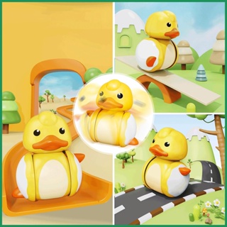 สินค้าใหม่ Cute Tumbler Duck Early Education Puzzle Pushing Joy ของเล่นเลื่อน