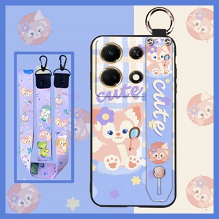 Anti-dust Dirt-resistant Phone Case For infinix Note30 VIP/X6710 Phone Holder Lanyard Shockproof Cartoon Cute Kickstand