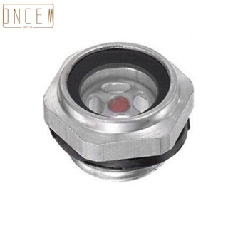 【ONCEMOREAGAIN】Air Compressor Oil Level Gauge Sight Glass Durable Aluminum Material 1/2 Thread