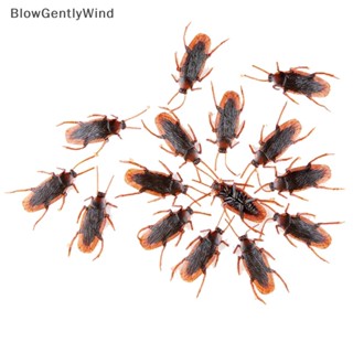 Blowgentlywind แมลงสาบปลอม แบบยาง ของเล่นตลก เหมือนจริง 10 ชิ้น ต่อล็อต BGW