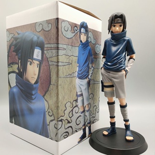 ตุ๊กตา Naruto ในวัยเด็ก Uchiha Sasuke ตุ๊กตาโมเดลตกแต่ง Naruto Anime อุปกรณ์ต่อพ่วงทำมือ