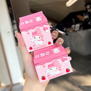 เคสหูฟังบลูทูธ ลายสตรอเบอร์รี่ เมโลดี้ สําหรับ AirPods Pro2 Airpod Pro 1 2 3 AirPods Pro 2