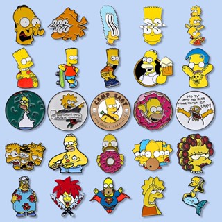 เข็มกลัด ลายการ์ตูนอนิเมะ Simpson 29 แบบ เครื่องประดับ สําหรับเก็บสะสม ของขวัญให้เพื่อน