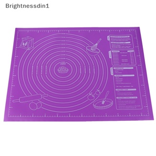 [Brightnessdin1] แผ่นซิลิโคน ไม่ติดผิว ขนาด 45x60 ซม. พร้อมสเกล สําหรับทําเบเกอรี่