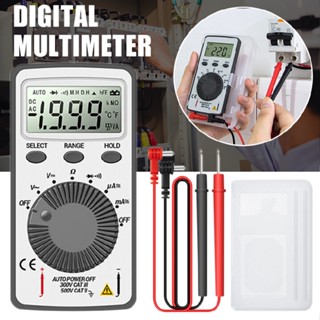 New LCD Pocket Digital Multimeter AC/DC Automatic Portable Voltmeter Ammeter