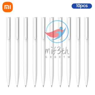 MIKUNI Mif) Xiaomi ปากกาหมึกเจล สีดํา 0.5 มม. 10 ชิ้น สําหรับโรงเรียน สํานักงาน เครื่องเขียน