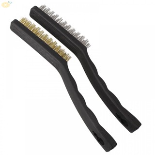 【VARSTR】Wire Brush And Vents. Brass &amp; Steel Car Dash Trim For Paint Plastic And Rust And