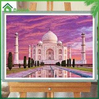 【Doub X ✮】ภาพวาดปักเพชร ทรงกลม ลาย Taj Mahal 5D DIY สําหรับตกแต่งบ้าน UK ✮