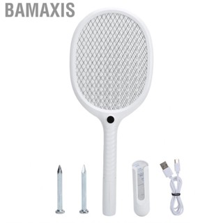 Bamaxis Electronic Mosquito Swatter USB Charging Cable Smart Fly with 3‑Layer Mesh for Home Outdoor 3000V