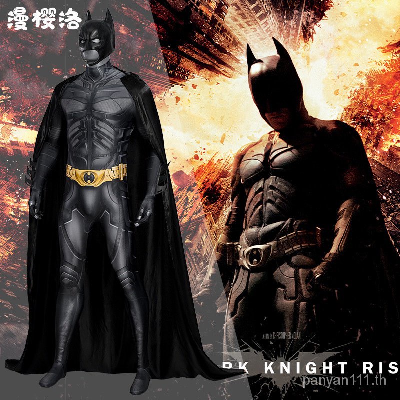 [New Product] man Ying Luo Batman Dark Knight cos clothing battle clothes jumpsuit cloak full set co