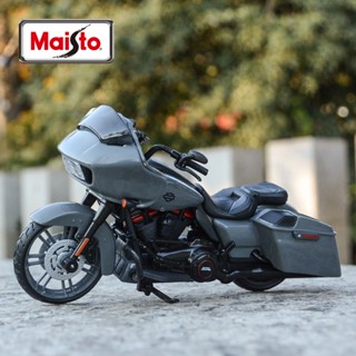 โมเดลรถจักรยานยนต์ Maisto 1:18 Harley-Davidson 2018 CVO Road Glide Die Cast Vehicles ของเล่นสําหรับเด็ก