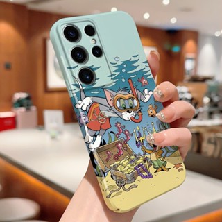 เคสโทรศัพท์มือถือแบบแข็ง กันกระแทก ลาย Tom Jerry ตลก สําหรับ Samsung S21 S22 Plus S22 Ultra S23 Plus S23 Ultra S20 FE Note 10 Plus