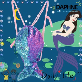 Daphne กระเป๋าเป้สะพายหลัง ปักเลื่อม แบบพกพา อเนกประสงค์ สําหรับเด็ก