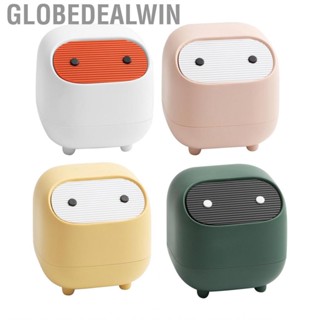 Globedealwin Mini Trash Can  Easy To Clean Cute Design Countertop Garbage 2 Layer for Table