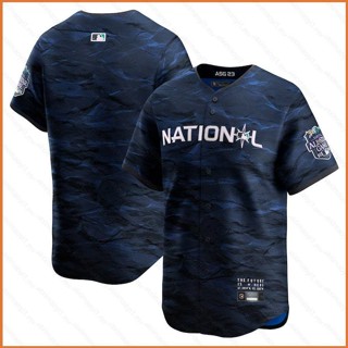 Fb 2023-2024 MLB เสื้อคาร์ดิแกนเบสบอล ลาย All Star National League Jersey สําหรับผู้ชาย