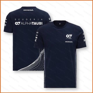 Fb 2023 F1 Scuderia AlphaTauri Team เสื้อยืดแขนสั้น พลัสไซซ์ สีกรมท่า